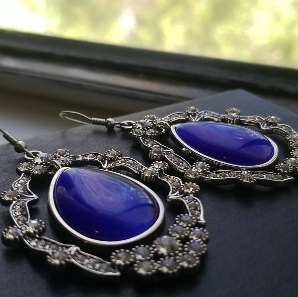 Blue Wrapped by Rhinestones